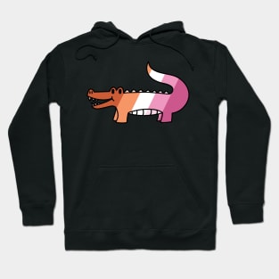 Lesbian Pride Gator Hoodie